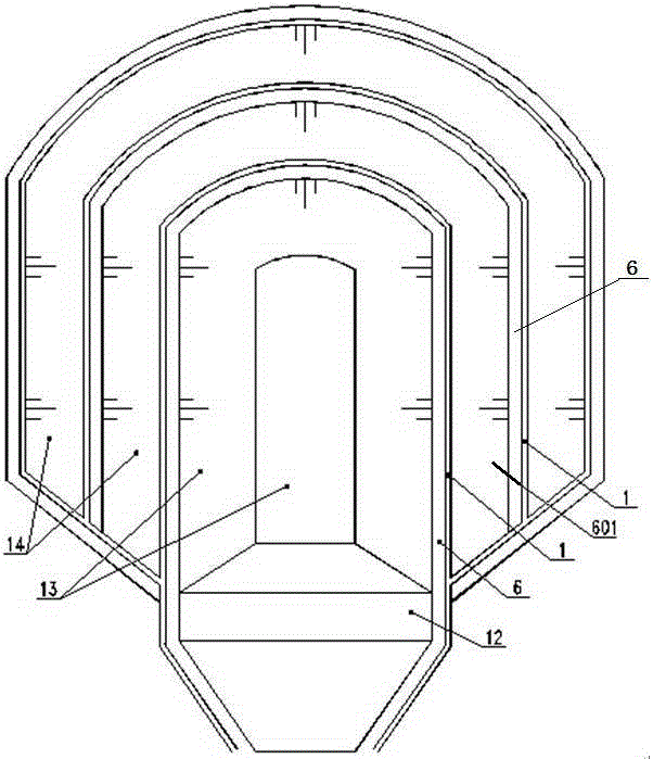 HDPE (High-Density PolyEthylene) membrane rain sewage diversion drainage canal for refuse landfill