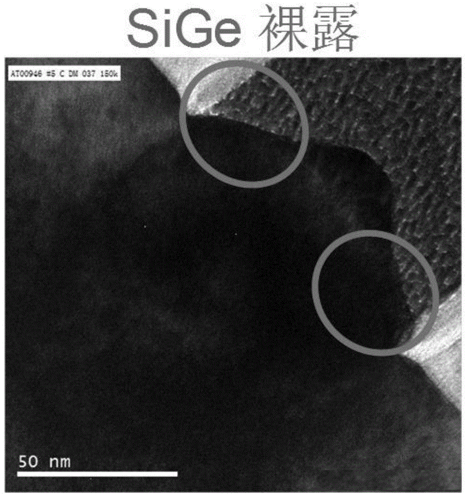 PMOS structure with SiGe source and drain area and manufacturing method thereof