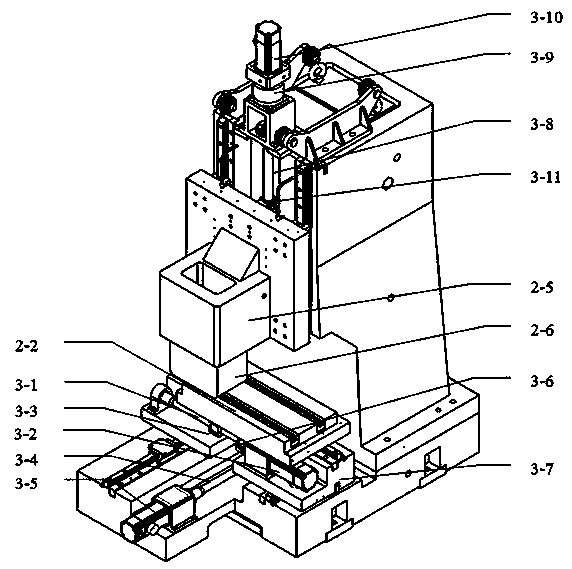 Electrolytic machining machine tool and working method thereof