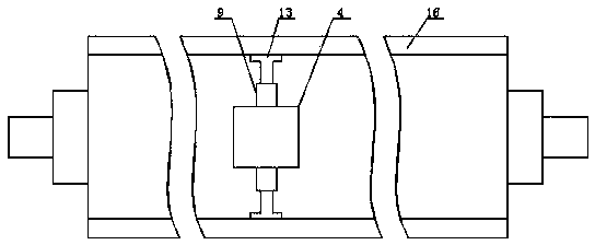 Device for correcting flexibly-deformed rotary roller and provided with balancing device