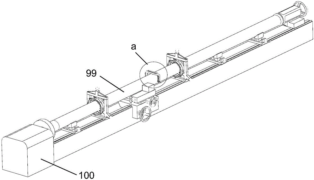 Online measuring tool and measuring method for high temperature gas cooled reactor heat transfer unit internal cylinder component outer circle finish turning