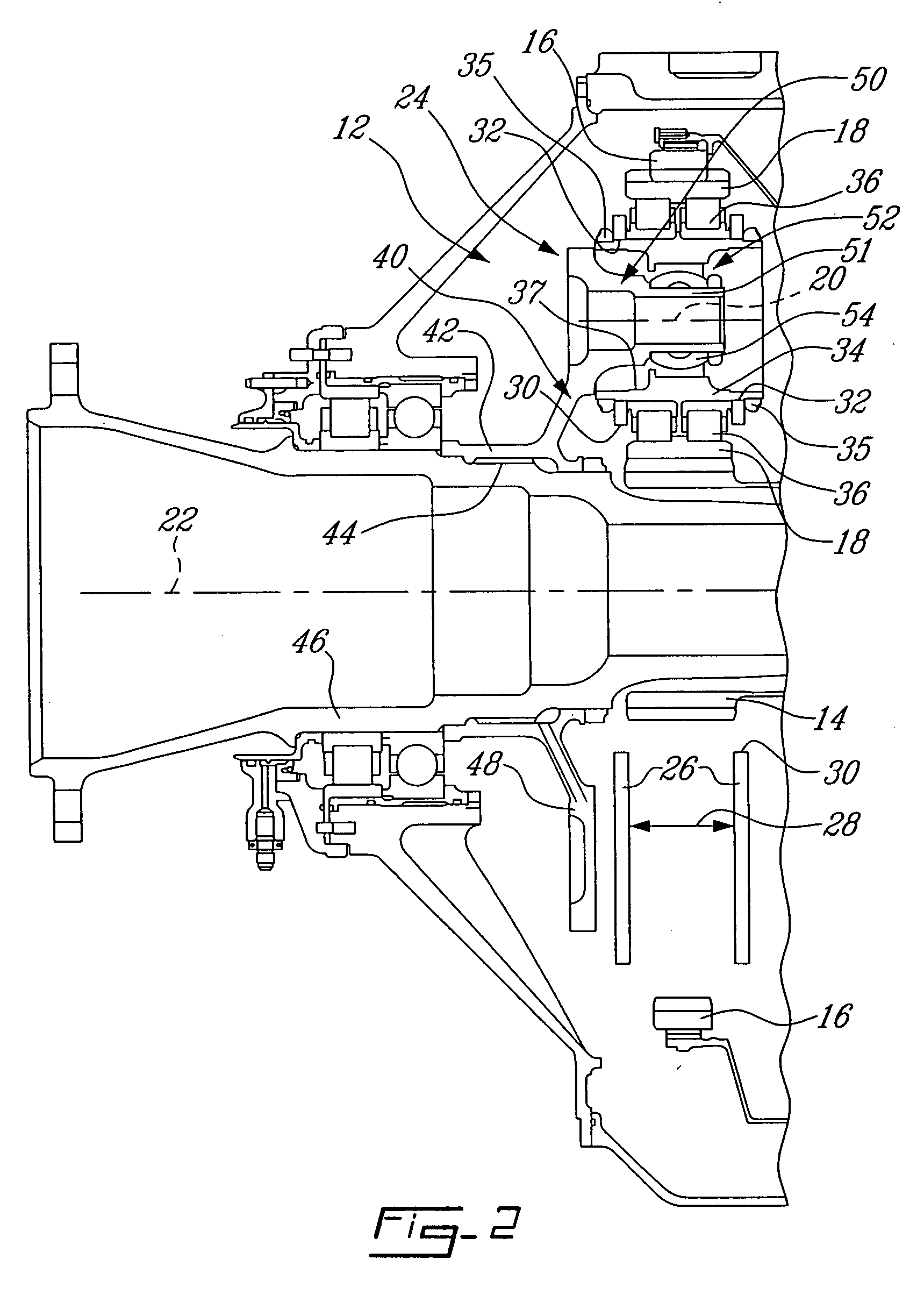 Compact epicyclic gear carrier