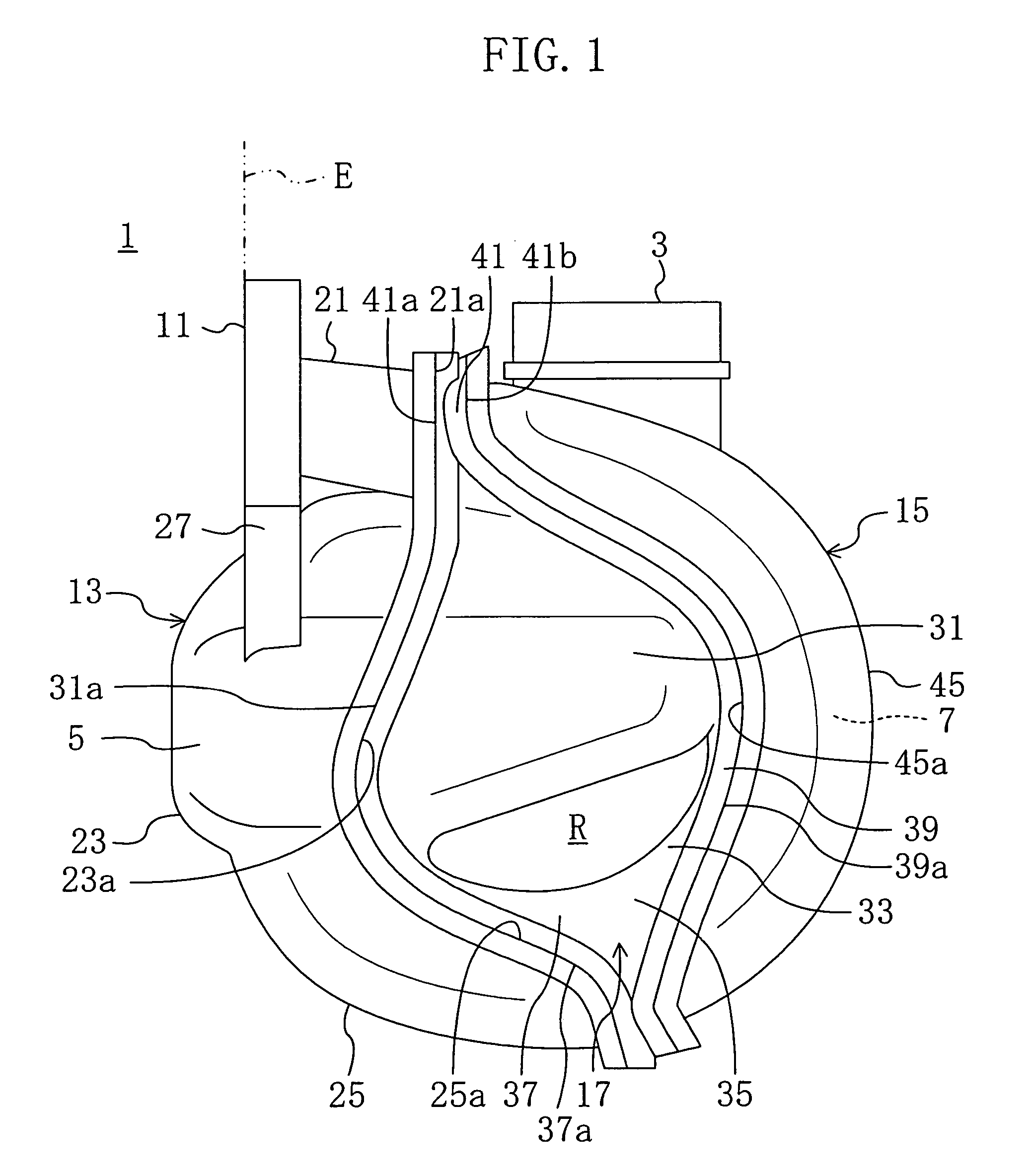 Resin intake manifold for multicylinder engine