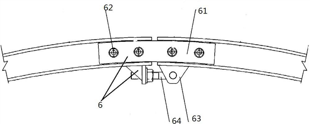 Tunnel rack-free arch frame and installation method thereof