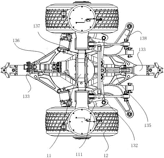 Power walking device and rubber wheel guide rail trolleybus