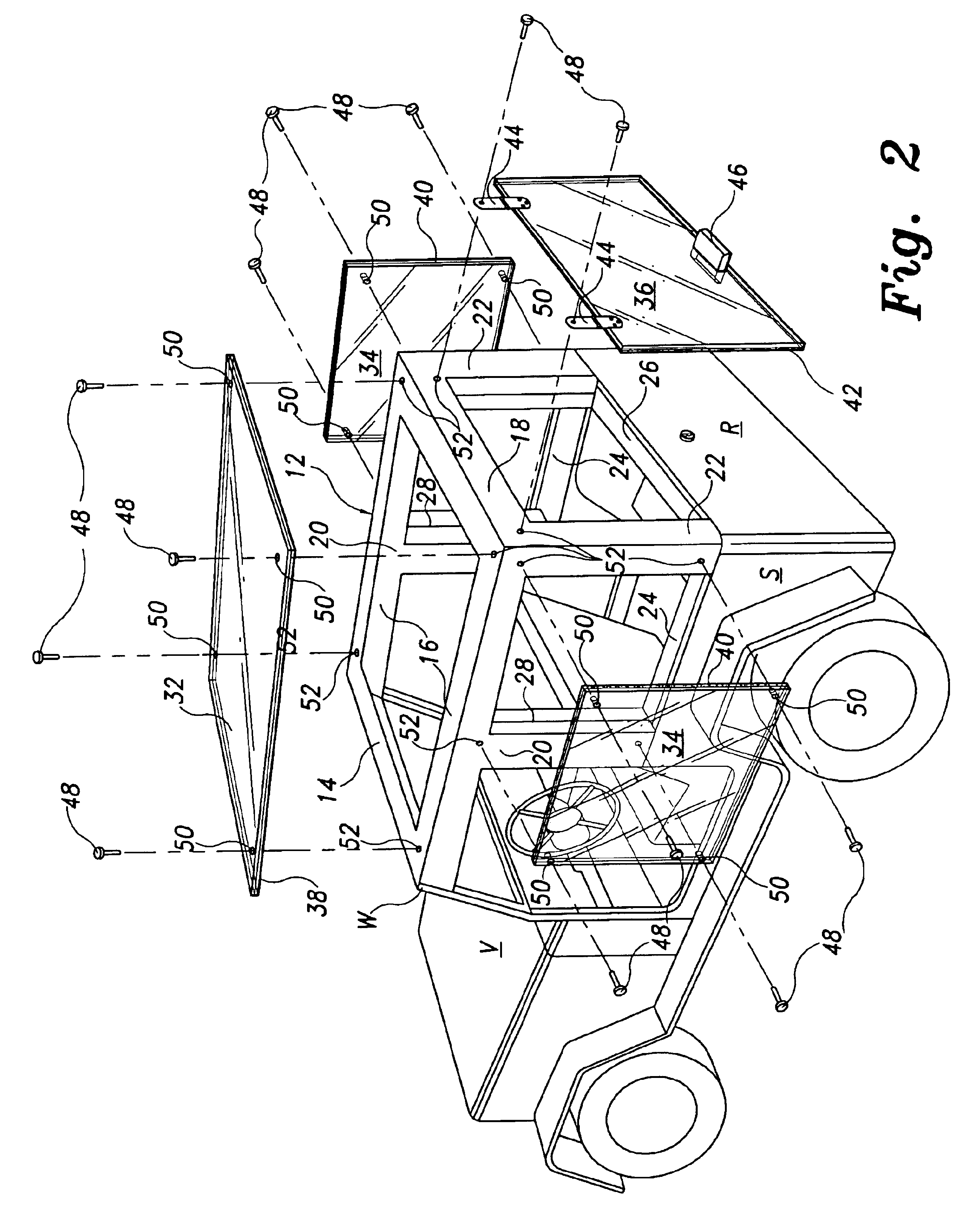 Hard top convertible for jeep-type utility vehicle