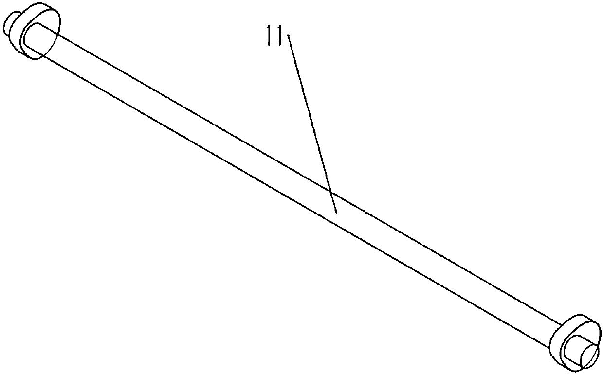 Small-diameter log four-roller automatic material supporting and rotary cutting mechanism for thick veneer machining