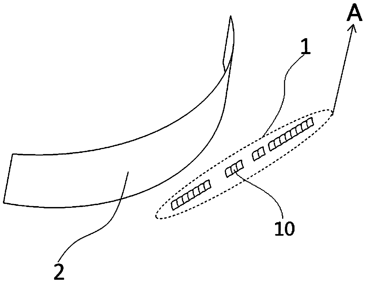 Automobile lamp III area lighting structure, automobile lamp condenser, automobile illumination module and automobile