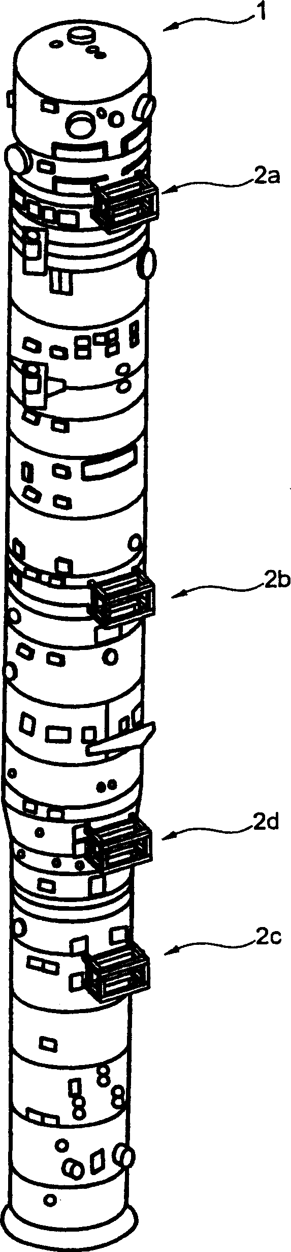 Assembly of a plant for gas separation