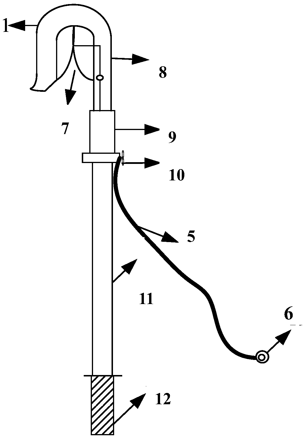 Control device and method for potential transfer current and arc in UHV live working