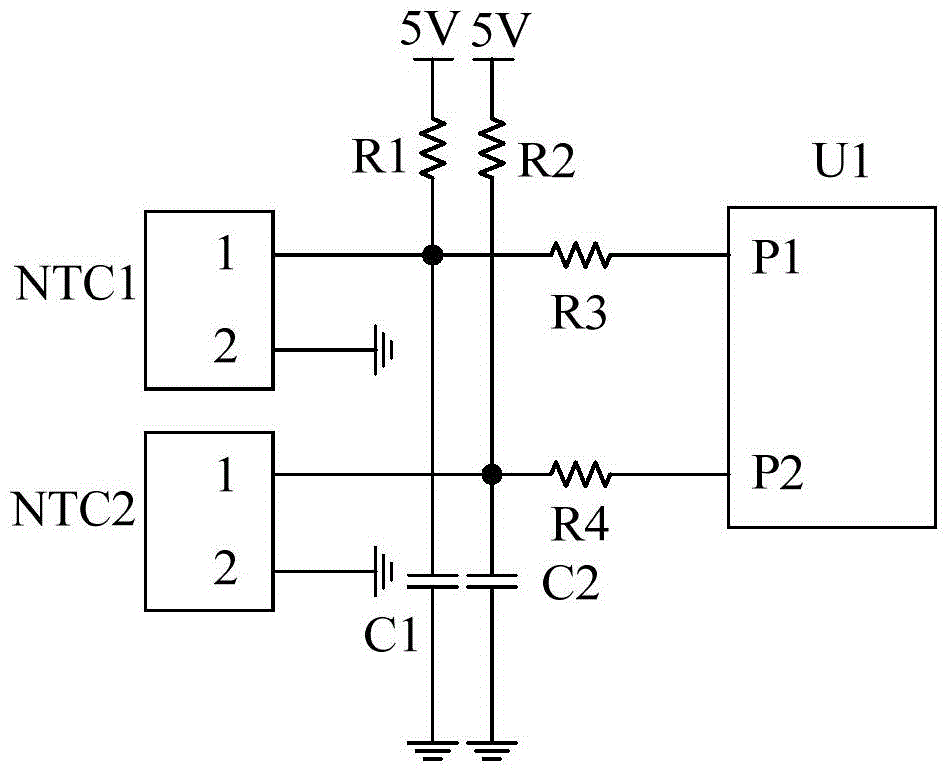 Temperature detection method and system