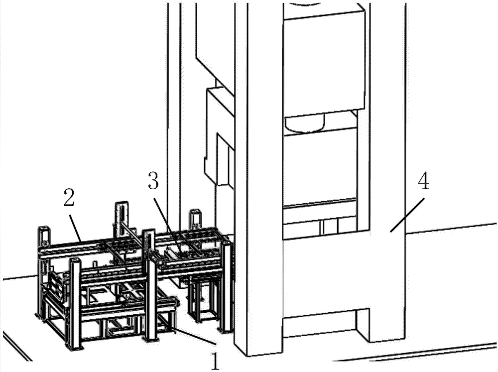 Sheet metal stamping automated production device