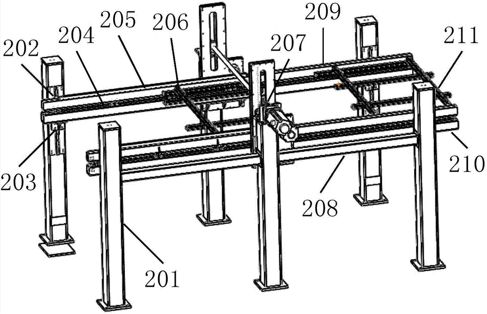 Sheet metal stamping automated production device