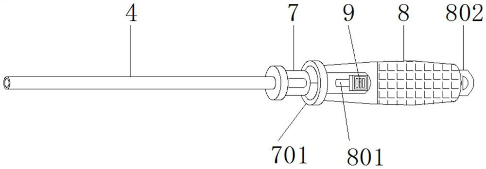 A crochet needle for meniscus suture in orthopedic surgery