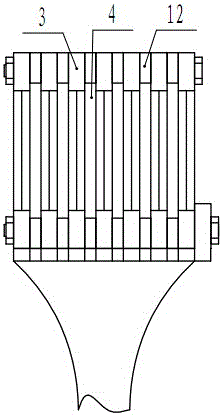 Garlic slice processing device