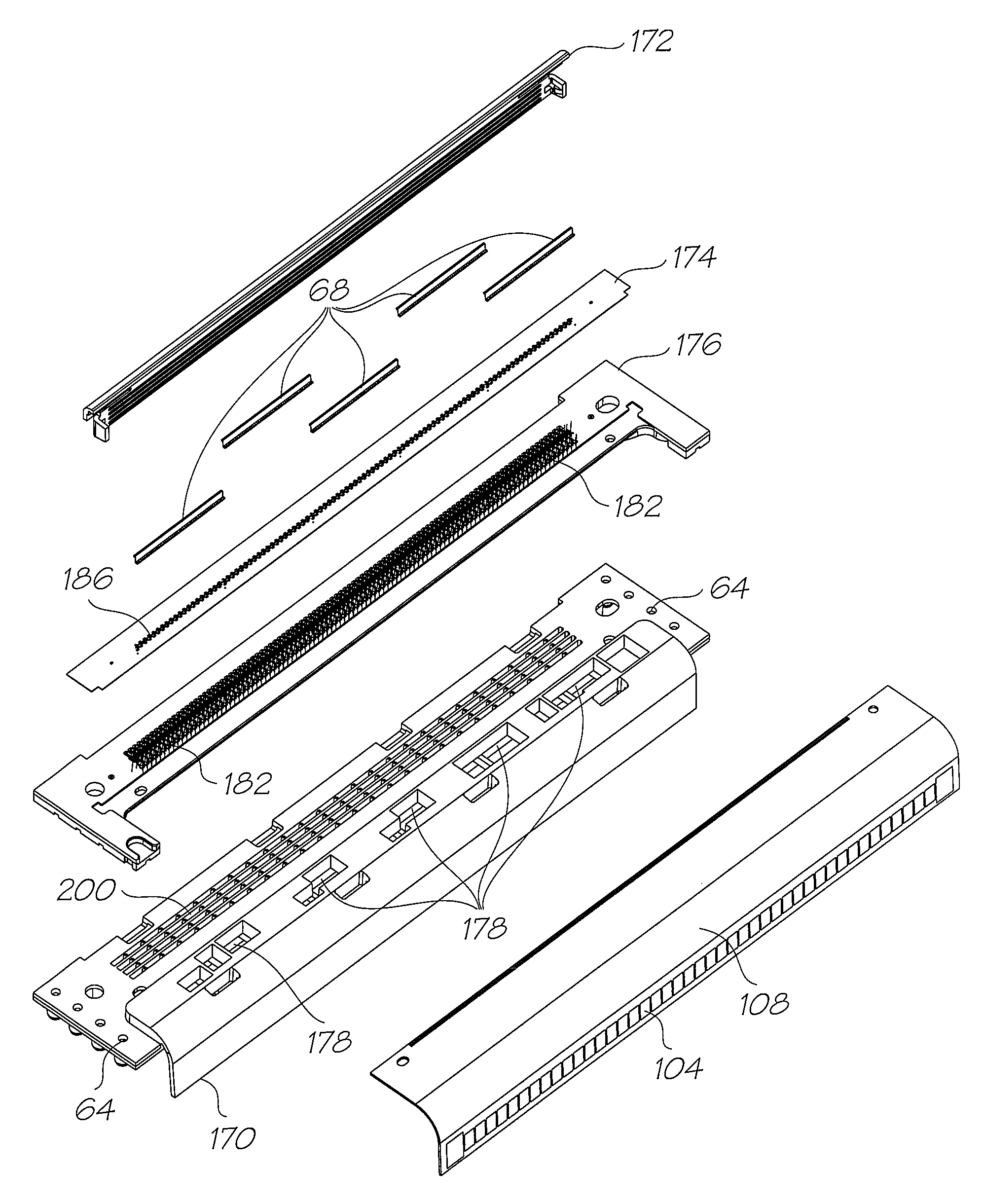 Printhead with non-priming cavities for pulse damping