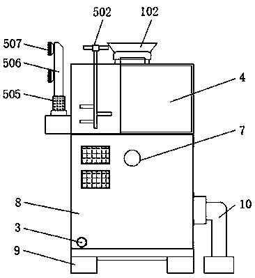 Pig feeding trough with quantitative feeding structure