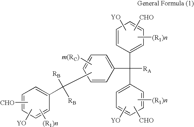 Tris(formylphenyl) and new polynuclear polyphenol derived therefrom