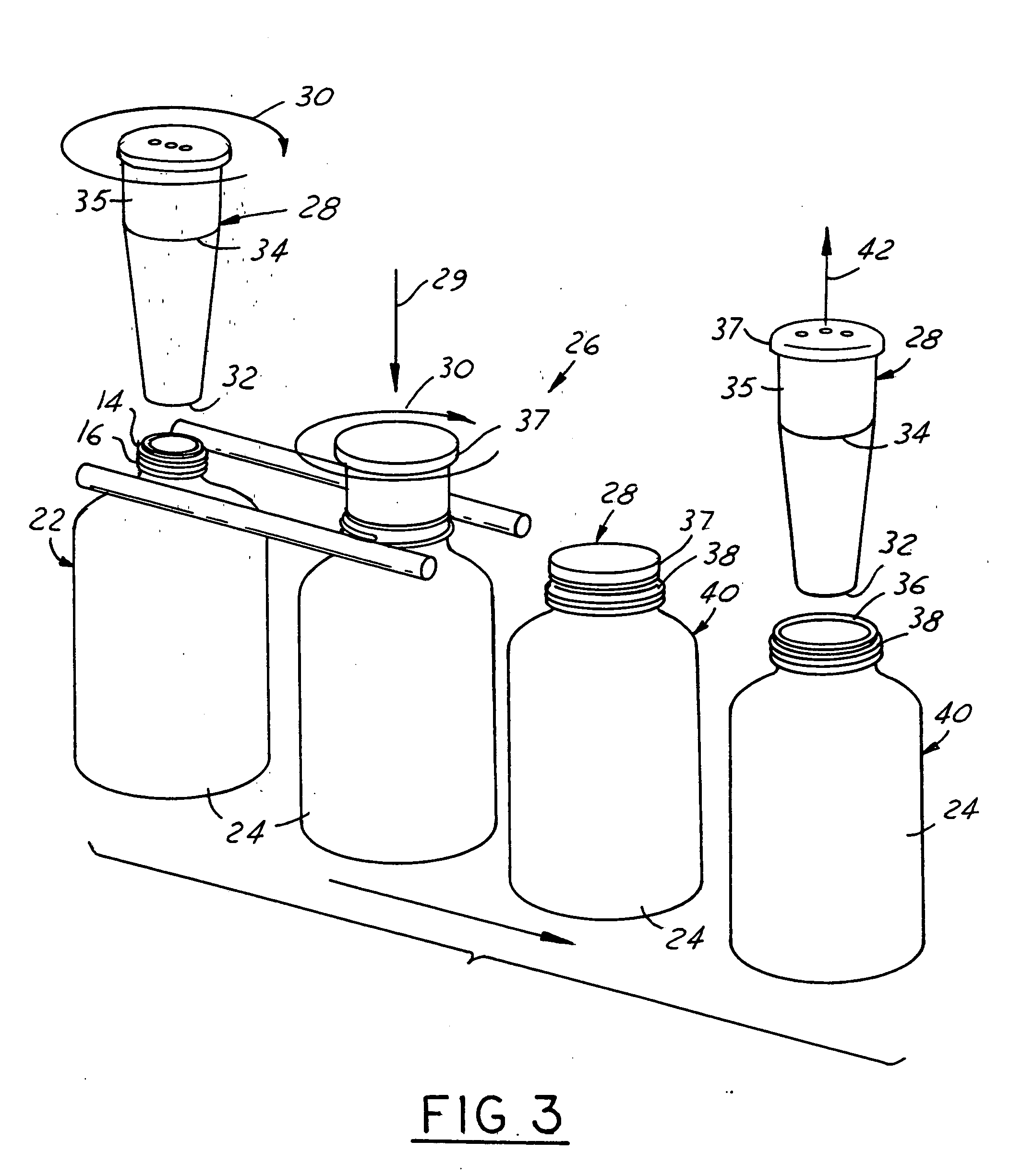 Stretched container threads and method of manufacture