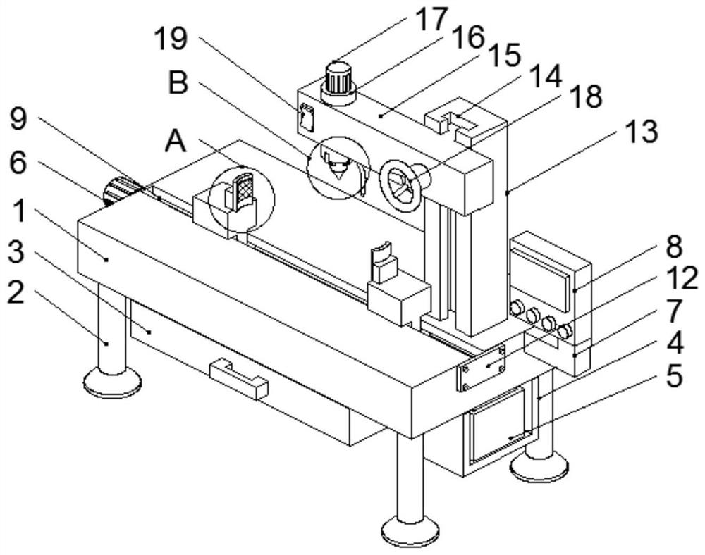 Valve drilling device