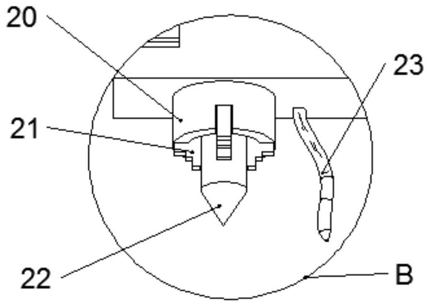 Valve drilling device