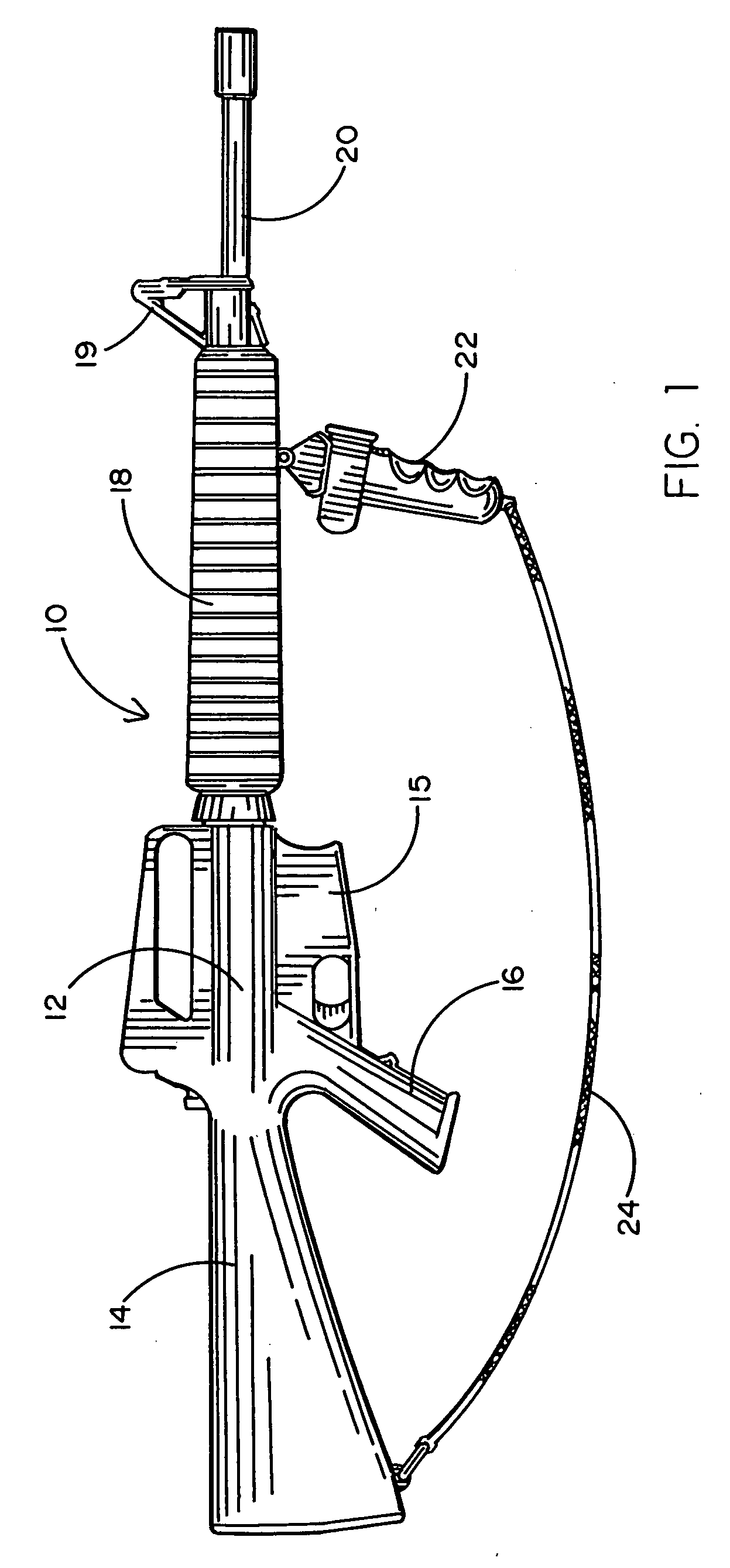 Electric discharge weapon for use as forend grip of rifles