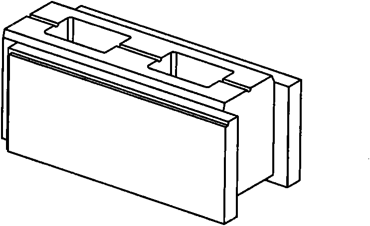 Wall body structure formed by building block