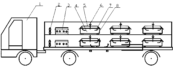 Mobile battery charging/changing station for electric vehicle