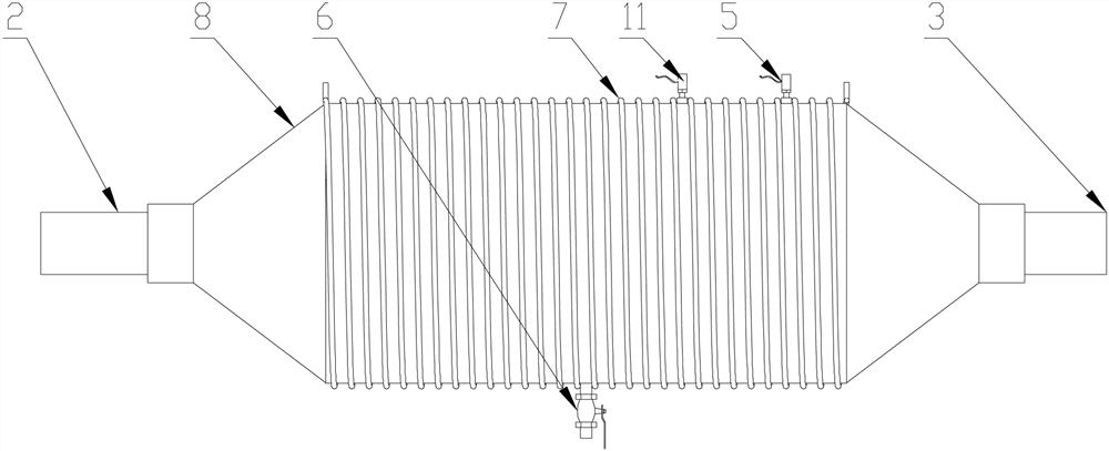 Gas electromagnetic heating device and control method