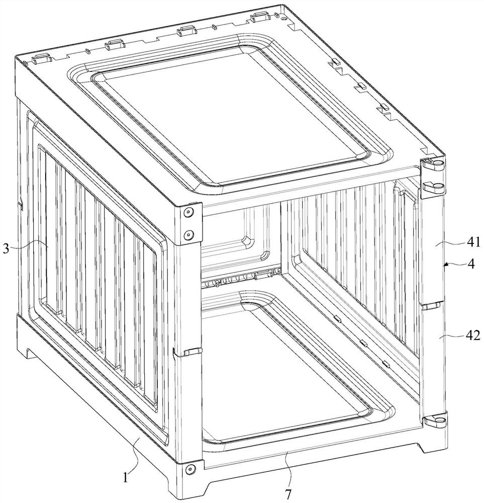 Folding unit cabinet