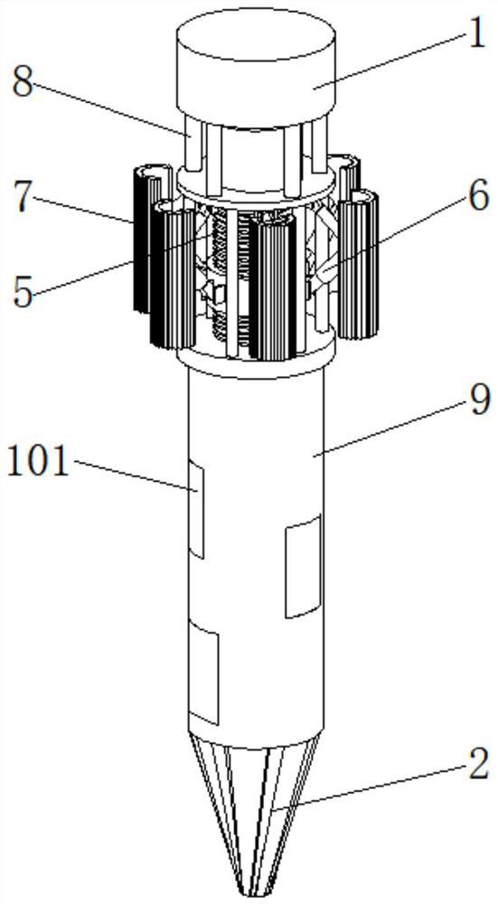 Petroleum sampling device suitable for petroleum geological exploration