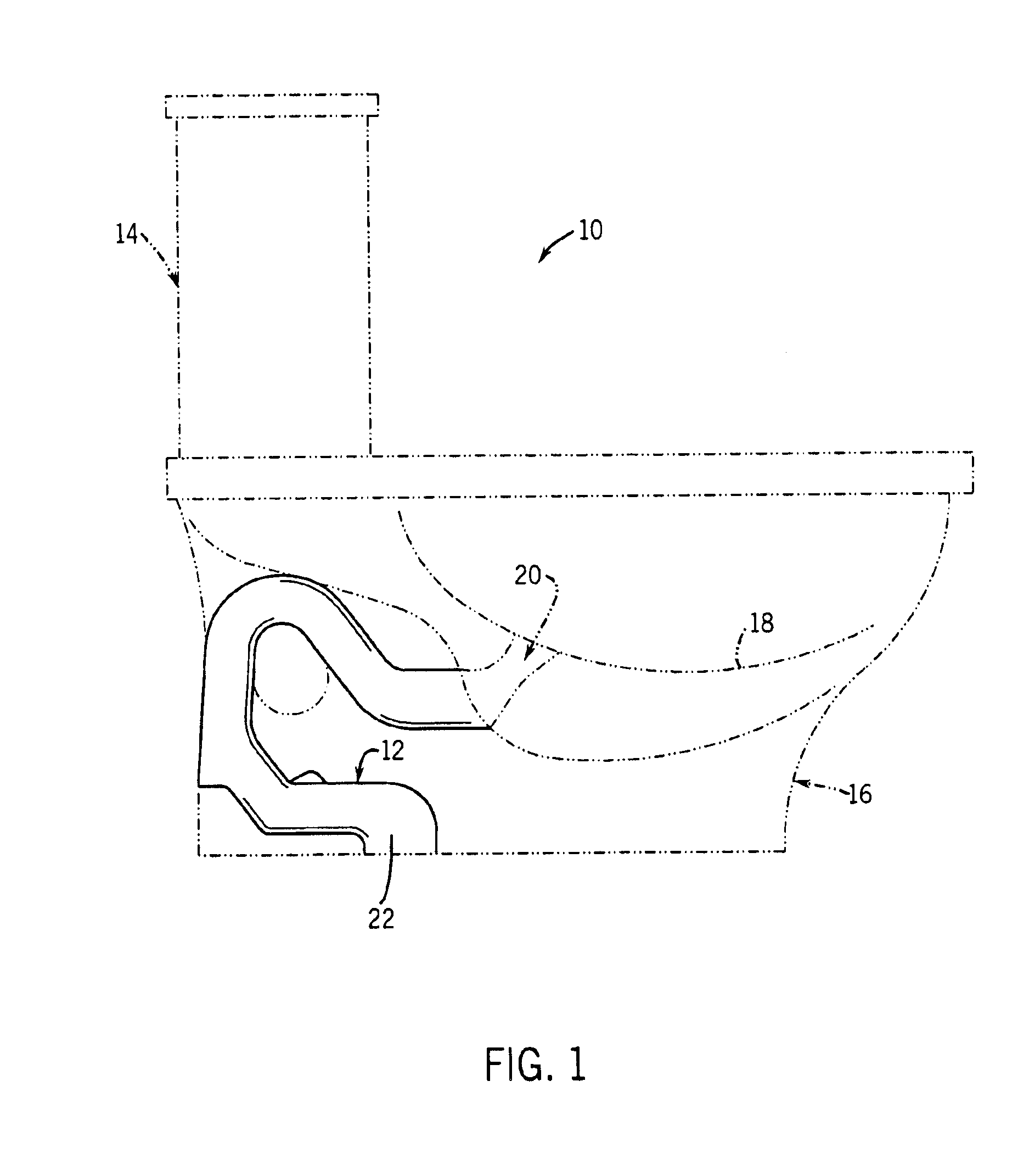 Toilets with trapways having an air dam