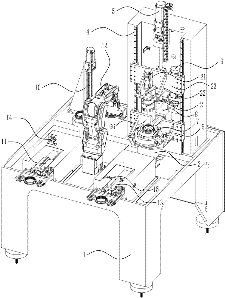 Pressure quenching and tempering integrated machine tool for thin-wall annular parts