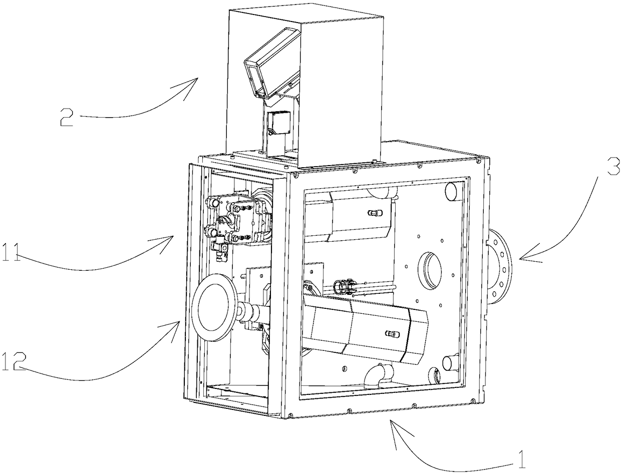 Improved combined device for milling and grinding weld joint of side wall of high-speed train