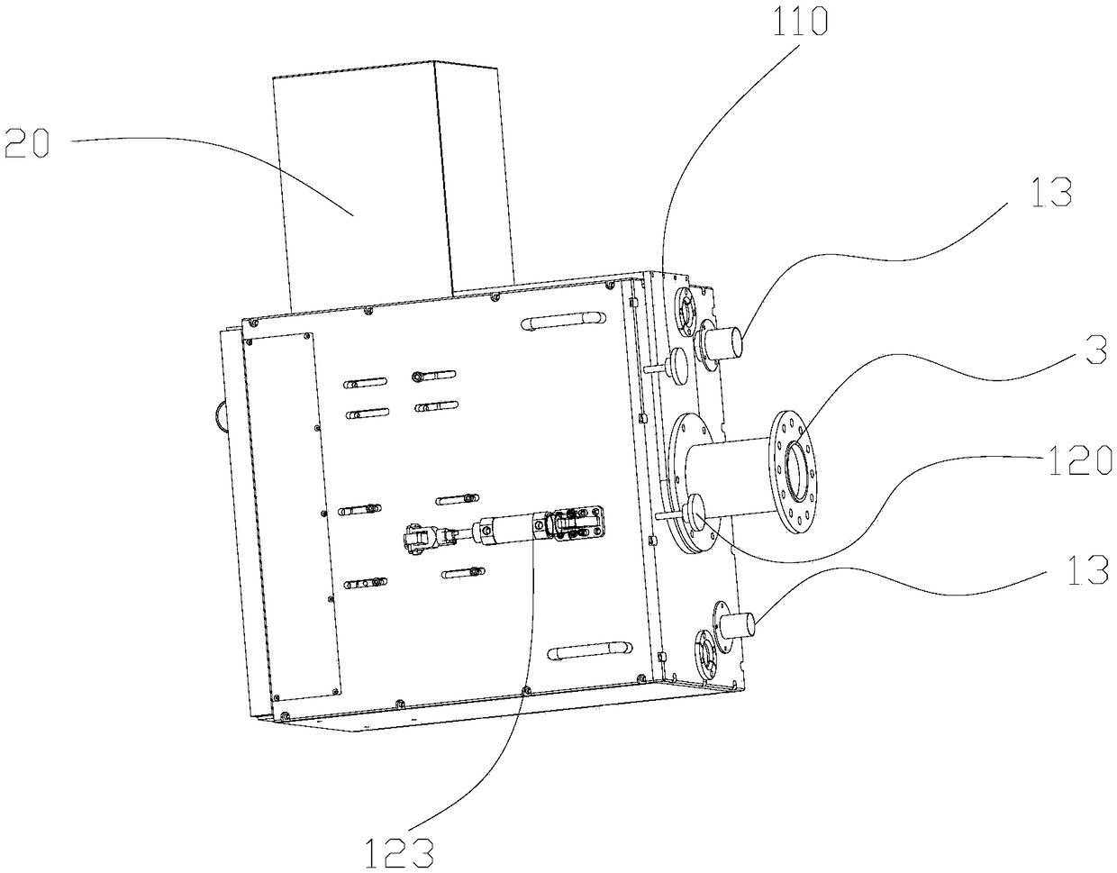 Improved combined device for milling and grinding weld joint of side wall of high-speed train