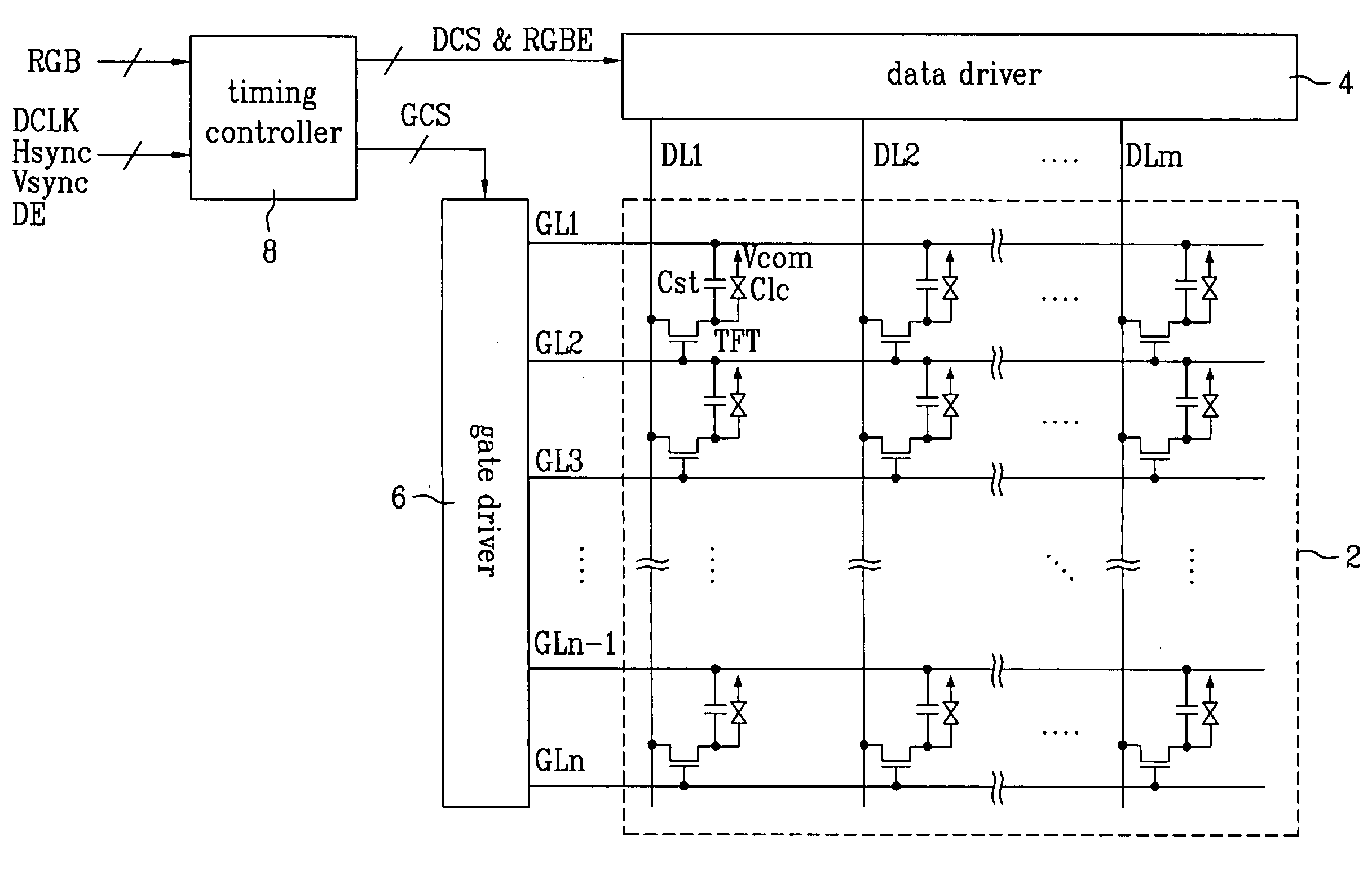 Apparatus and method for driving a liquid crystal display device