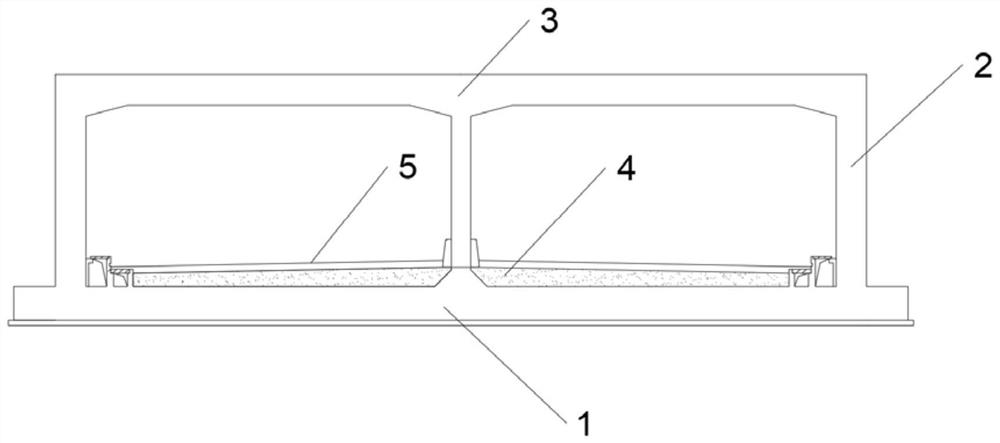 Open cut tunnel containing iron sand counterweight layer and construction method of open cut tunnel