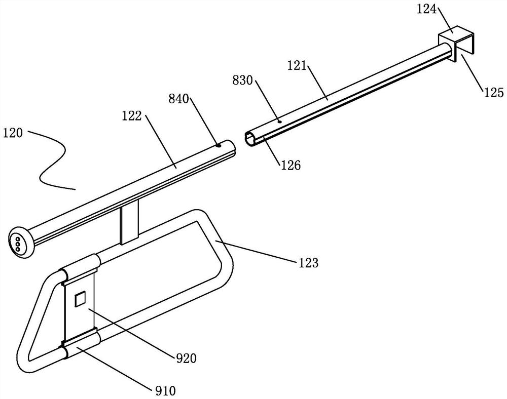 A combined shelf for placing insulating appliances for live work in distribution networks