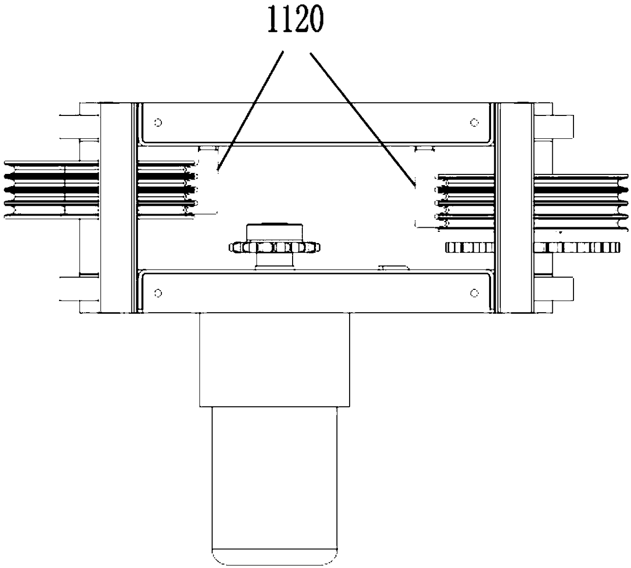 Groove disengaging preventing excrement clearing machine