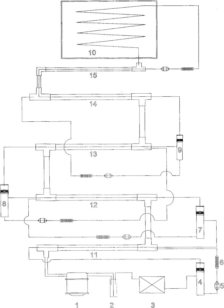 A mixed refrigerant suitable for 120k ~ 150k cryogenic temperature zone