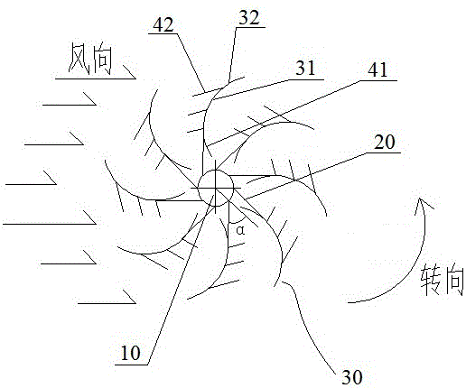 Impeller, blade of the impeller, and vertical axis wind power generator using the impeller