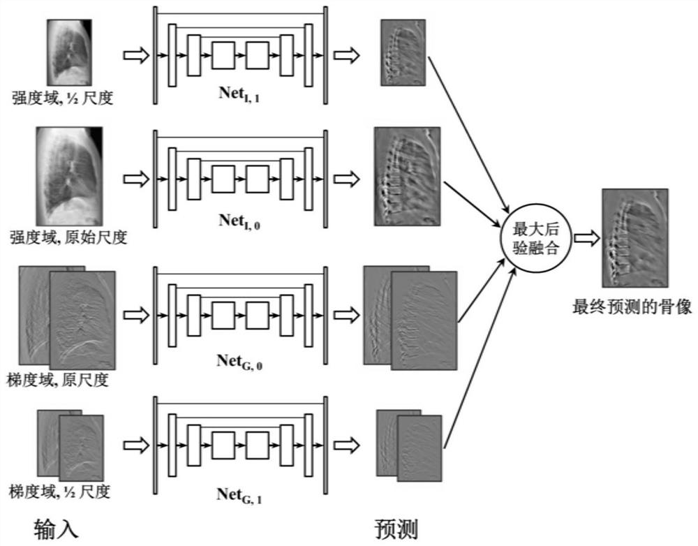 Lateral chest radiography bone suppression method based on deep convolutional neural network