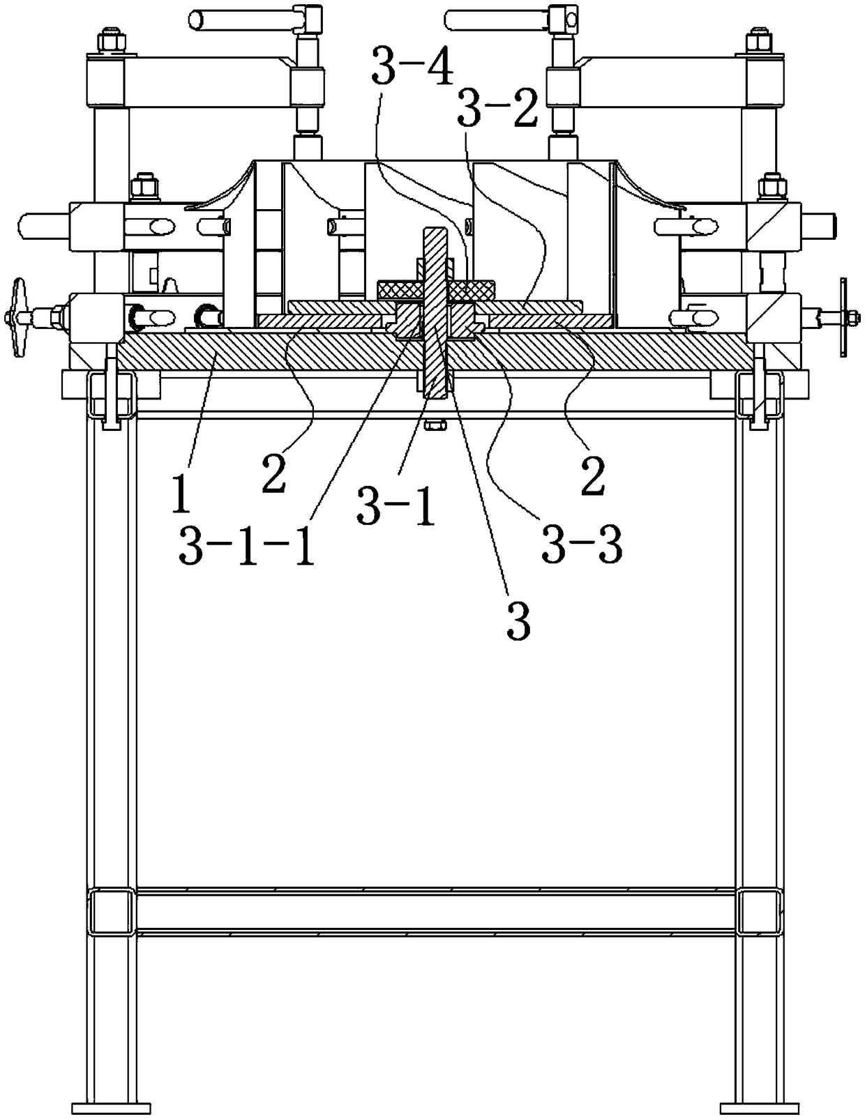 Clamp for fixed-position welding of impeller