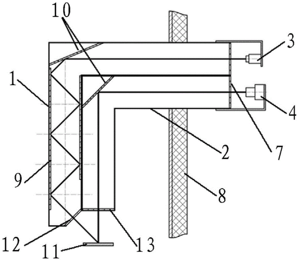 Laser image detection device and detection method for air preheater rotor deformation