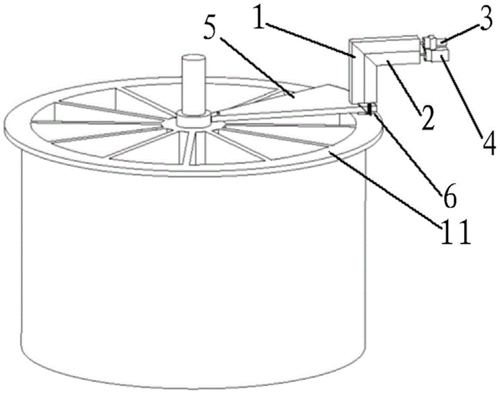 Laser image detection device and detection method for air preheater rotor deformation