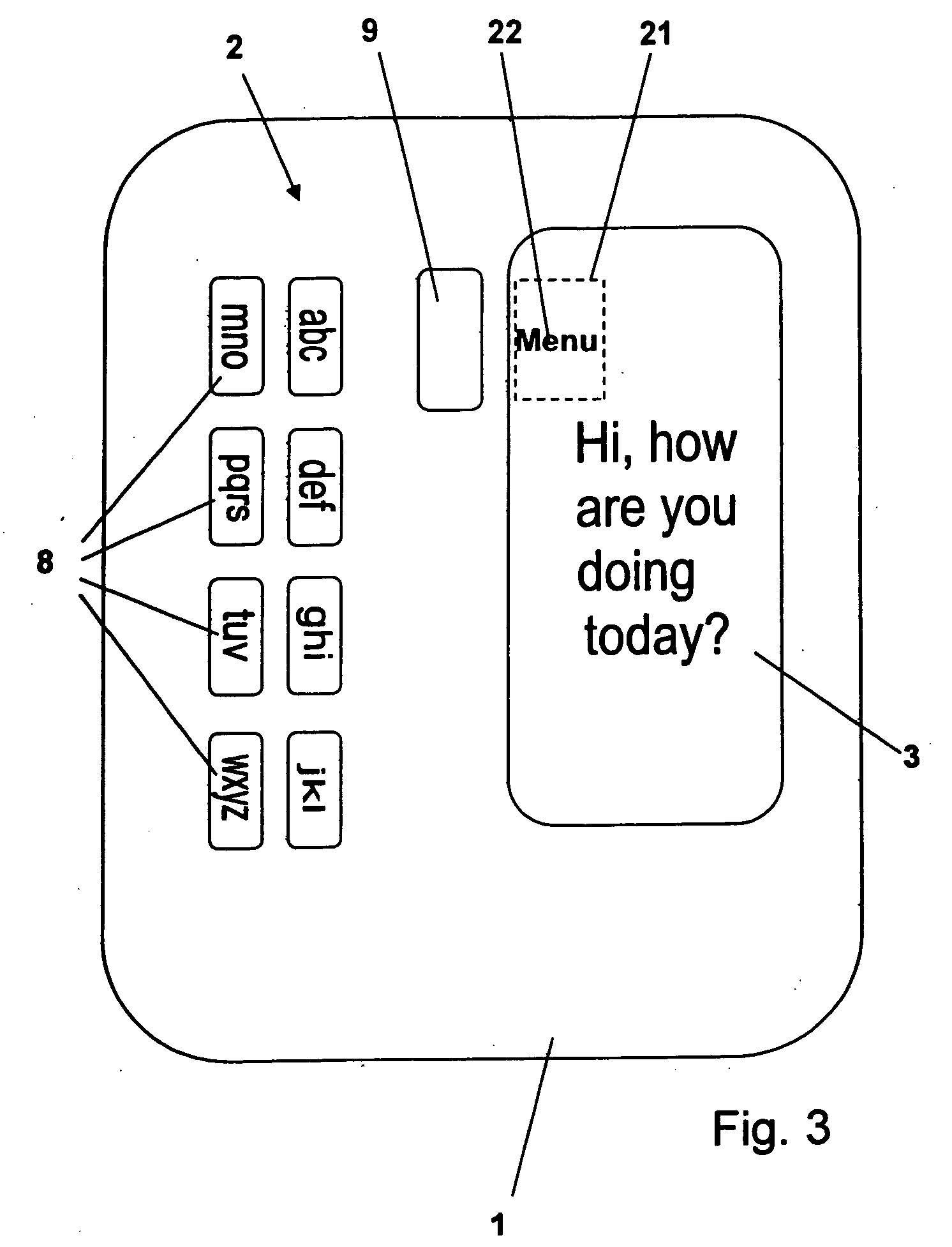 Mobile communication terminal with multi orientation user interface