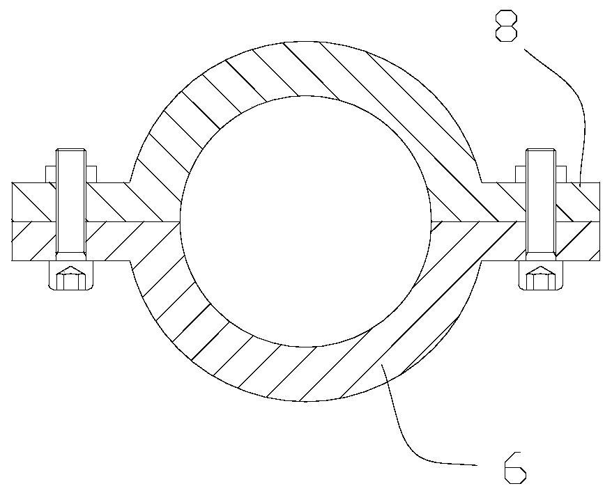 Extraction pipe butt joint structure