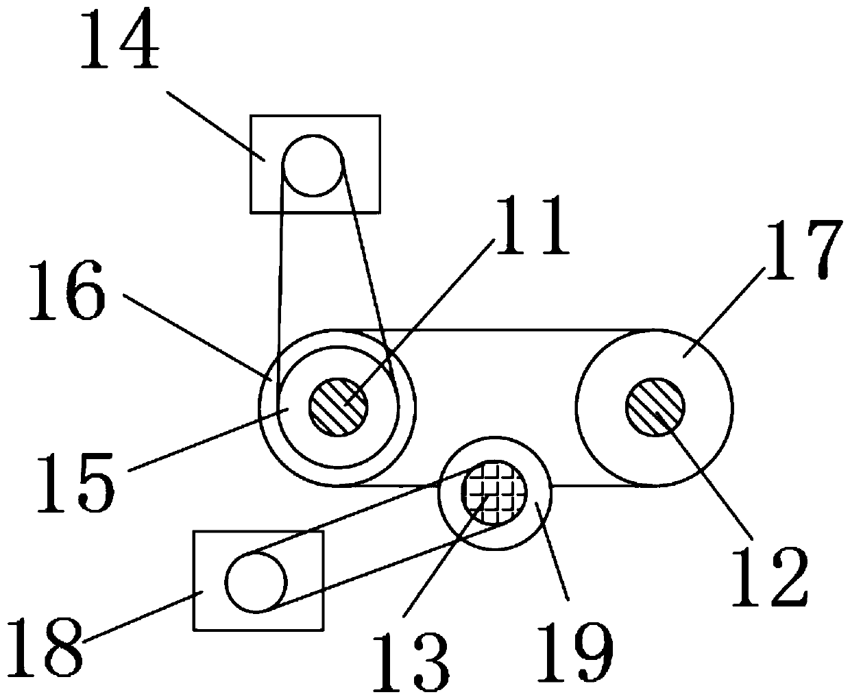 Cable winding and feeding system capable of maintaining constant perpendicularity