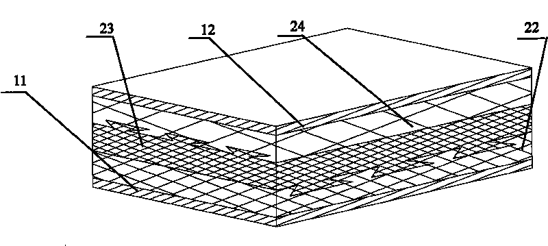 Composite board with sandwich components for transport facility