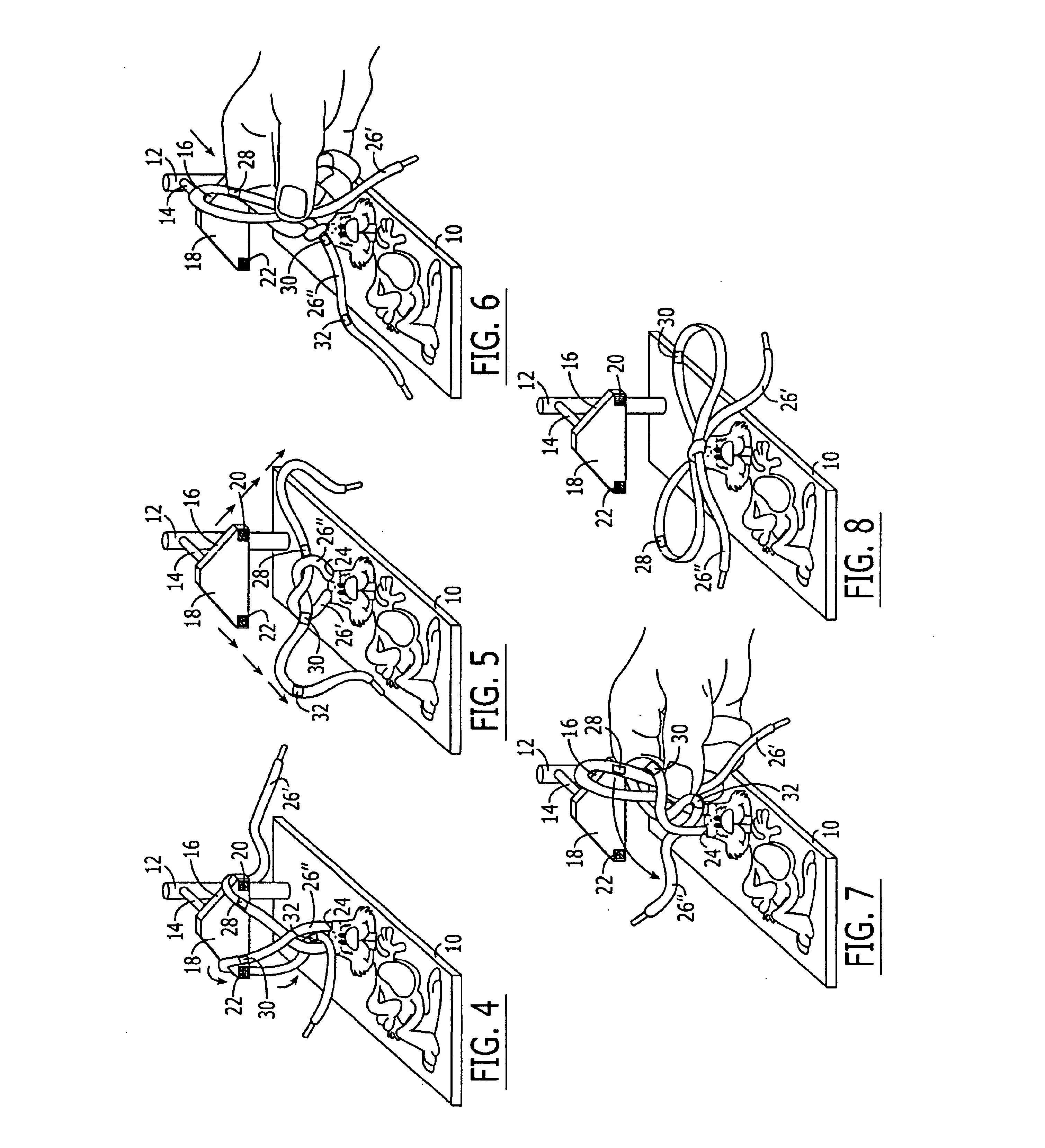 Bow tying learning device